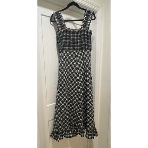 GANNI
Plaid Print Long Dress